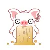 cute kawaii hey hey pig