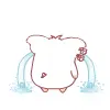 cute kawaii hey hey pig