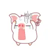 cute kawaii hey hey pig