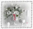 White Floral Frame