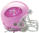 49ers Helmet with Glitter and Name