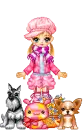 Girl With Dogs