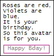Avatar Birthday