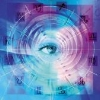 blue eye w/ zodiac signs