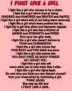 I fight like a girl