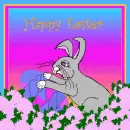 Easter rabbit greeting