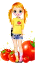 Girl with tomatos! xD