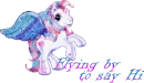 My Little Pony Flying by to say hi