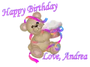 Happy Birthday Love Andrea