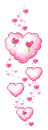 kawaii hearts and clouds