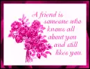 A friend is someone