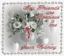 My friends are precious to me from Nancy - White Floral Frame