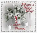 Have a Nice Day from Nancy - White Floral Frame