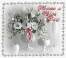 Have a Nice Day - White Floral Frame