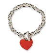 Red Heart Charm Bracelet