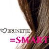 brunette=smart