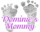 Dominic's Mommy w/ Foot Prints