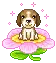 puppy on flower