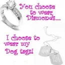 diamonds and dog tags