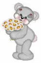 Teddy Giving You Flowers