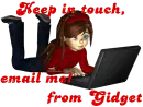 Keep in touch, email me! from Gidget