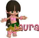 Laura w/hula girl