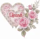 Lleana - Diamond Heart Pink Roses