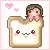 kawaii girl toast