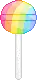 rainbow lollypop