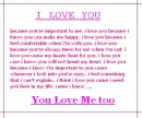 I Love you!!!