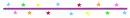 Rainbow star divider