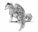 wolf with wings