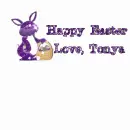 happy easter, love tonya