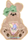 Bunny with Egg Basket and Name