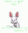 glitter-graphics loving bunny