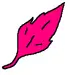 Pink leaf