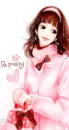 girl in pink
