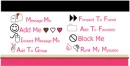 cute contact table