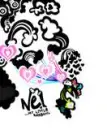 hearts and clouds