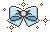blue bow