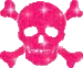 Pink skull
