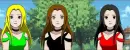 susu(kool-queen)yasuna(me)and sana(sasuke uchiha baby girl)