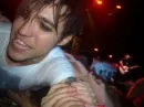 Pete Wentz with the crowd