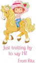 strawberry shortcake and horse