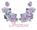 Frances - Glitter Purple Roses