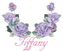 Tiffany - Glitter Purple Roses
