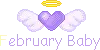 February Baby Heart With Wings