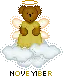 November Angel Teddy Bear