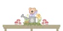 Double Gardening Bear Blinkie Rack