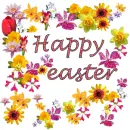 Happy Easter flowers